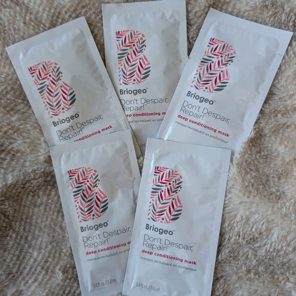 2oz Total - Briogeo Don't Despair Repair Deep Conditioning Hair Mask Sample x 5 - Picture 1 of 2